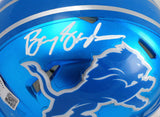 Barry Sanders Autographed Lions Flash Speed Mini Helmet-Beckett W Hologram *White Image 2