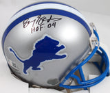 Barry Sanders Autographed Detroit Lions 83-02 Mini Helmet w/HOF-Beckett W Hologram *Black Image 1