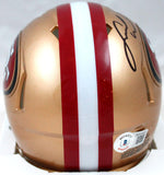 Patrick Willis/Fred Warner Autographed San Francisco 49ers Speed Mini Helmet-Beckett W Hologram *Black Image 4
