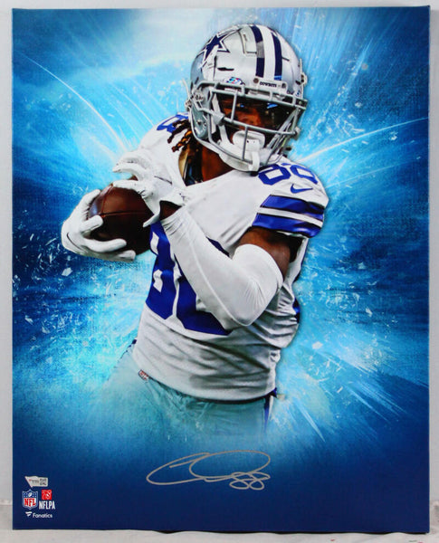 CeeDee Lamb Signed Dallas Cowboys Framed 16x20 Stretched Canvas-Fanati –  The Jersey Source