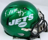 Elijah Moore Autographed New York Jets Speed Mini Helmet-Beckett W Hologram *White Image 1
