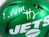 Elijah Moore Autographed New York Jets Speed Mini Helmet-Beckett W Hologram *White Image 2