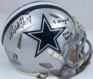 Roy Williams Autographed Dallas Cowboys Speed Mini Helmet w/Insc.-Beckett W Hologram *Black Image 1