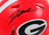 D'Andre Swift Autographed Georgia Bulldogs Speed Mini Helmet-Beckett W Hologram *Black Image 2