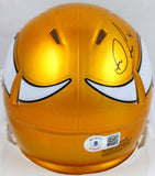 Dalvin Cook Signed Vikings Flash Speed Mini Helmet #4-Beckett W Hologram *Black Image 3