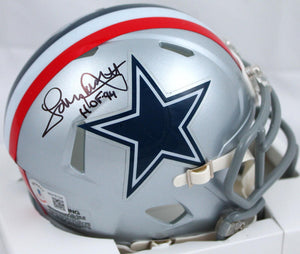 Tony Dorsett Autographed Dallas Cowboys 1976 Speed Mini Helmet w/HOF-Beckett W Hologram *Black Image 1
