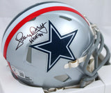 Tony Dorsett Autographed Dallas Cowboys 1976 Speed Mini Helmet w/HOF-Beckett W Hologram *Black Image 1