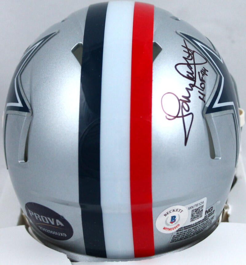 Tony Dorsett Autographed Dallas Cowboys 1976 Speed Mini Helmet