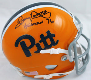 Tony Dorsett Signed Pittsburgh Panthers Schutt Mini Helmet w/Heisman-Beckett W Hologram *Black Image 1
