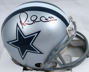 Michael Irvin Autographed Dallas Cowboys Mini Helmet *front-Beckett W Hologram *Black Image 1