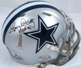 Tony Dorsett Autographed Dallas Cowboys Speed Mini Helmet w/HOF-Beckett W Hologram *Black Image 1
