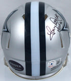 Tony Dorsett Autographed Dallas Cowboys Speed Mini Helmet w/HOF-Beckett W Hologram *Black Image 3