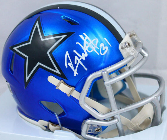 Roy Williams Autographed Dallas Cowboys Flash Speed Mini Helmet-Beckett W Hologram *White Image 1