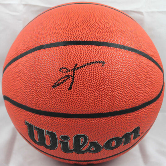 Allen Iverson Autographed Official NBA Wilson Basketball-Beckett W Hologram *Black Image 1