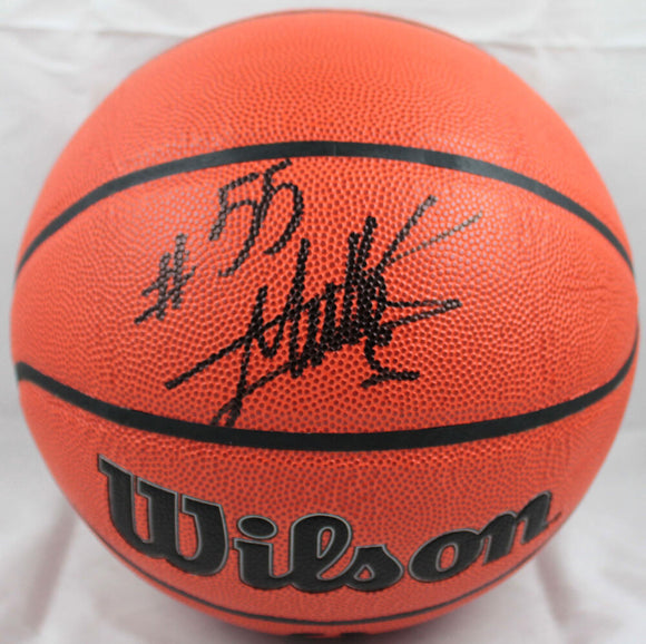 Dikembe Mutombo Autographed Official NBA Wilson Basketball-Beckett W Hologram *Black Image 1