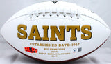 Alvin Kamara Autographed New Orleans Saints Logo Football-Beckett W Hologram *Black Image 3