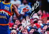 Dikembe Mutombo Autographed Denver Nuggets 16x20 Close Up Photo-Beckett W Hologram *White Image 2