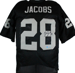 The Jersey Source Josh Jacobs Autographed Black Pro Style Jersey-Beckett W Hologram *Black *8