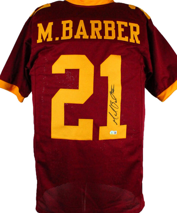 Marion Barber Autographed Maroon College Style Jersey-Beckett W Hologram *Black Image 1