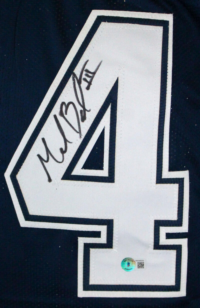 The Jersey Source Marion Barber Autographed Blue Pro Style Jersey-Beckett W Hologram *Black