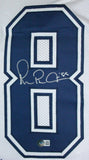 Michael Irvin Autographed White/Blue Pro Style Stat Jersey-Beckett W Hologram *Silver Image 2