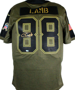 Dallas Cowboys CeeDee Lamb Nike Olive 2022 Salute To Service NFL 2XL Jersey