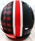 Chase Young Autographed Ohio State F/S Eclipse Speed Authentic Helmet-Fanatics *Silver Image 4