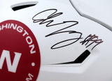 Chase Young Autographed Washington Football Team  F/S Lunar SpeedFlex Helmet-Fanatics *Black Image 2