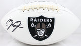 Josh Jacobs Autographed Las Vegas Raiders Logo Football-Beckett W Hologram *Black Image 1