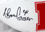 Ahman Green Signed Nebraska Cornhuskers Logo Football w/Insc-Beckett W Hologram *Black Image 2