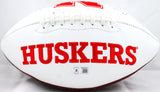 Ahman Green Signed Nebraska Cornhuskers Logo Football w/Insc-Beckett W Hologram *Black Image 4