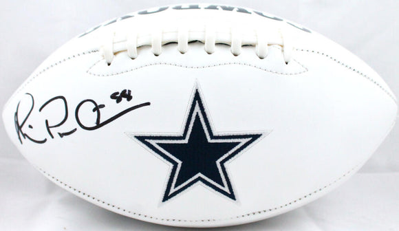 Michael Irvin Autographed Dallas Cowboys Logo Football-Beckett W Hologram *Black Image 1