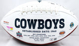 Michael Irvin Autographed Dallas Cowboys Logo Football-Beckett W Hologram *Black Image 3