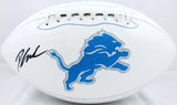 D'Andre Swift Autographed Detroit Lions Logo Football-Beckett W Hologram *Black Image 1