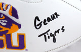 Devin White Autographed LSU Tigers Logo Football w/Insc.-Beckett W Hologram *Black Image 3