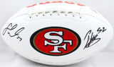 Fred Warner/Patrick Willis Autographed San Francisco 49ers Logo Football-Beckett W Hologram *Black Image 1