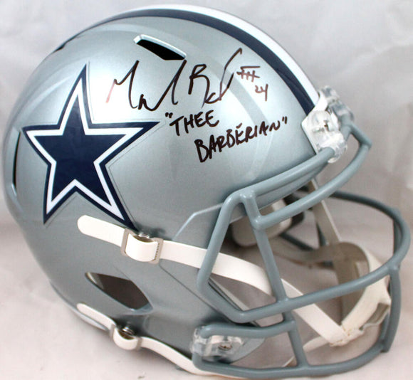 Marion Barber Autographed Dallas Cowboys F/S Speed Helmet w/Insc