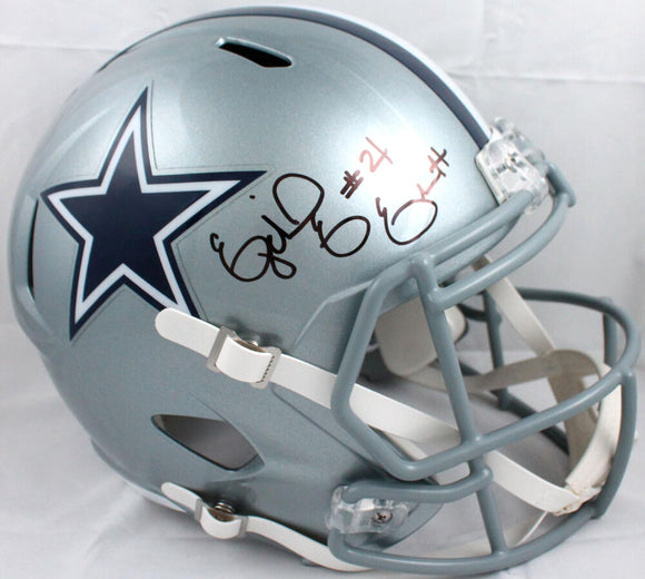 Ezekiel Elliott Autographed Dallas Cowboys F/S Speed Helmet-Beckett W Hologram *Black Image 1