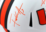Ray Lewis/Frank Gore/Warren Sapp Autographed Miami Hurricanes F/S Lunar Speed Helmet-Beckett W Hologram *Orange Image 4
