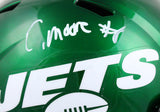 Elijah Moore Autographed New York Jets F/S Speed Helmet-Beckett W Hologram *White Image 2