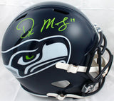 DK Metcalf Autographed Seattle Seahawks F/S Speed Helmet-Beckett W Hologram *Green Image 1