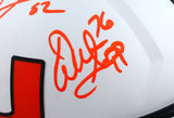Ray Lewis/Frank Gore/Warren Sapp Autographed Miami Hurricanes F/S Lunar Speed Helmet-Beckett W Hologram *Orange Image 4