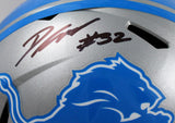 D'Andre Swift Autographed Detroit Lions F/S Speed Helmet-Beckett W Hologram *Black Image 2