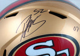 Patrick Willis Autographed F/S 96-08 San Francisco 49ers Speed Helmet w/3 Insc.-Beckett W Hologram *Black Image 2