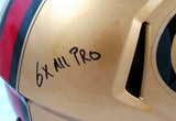 Patrick Willis Autographed F/S 96-08 San Francisco 49ers Speed Helmet w/3 Insc.-Beckett W Hologram *Black Image 5