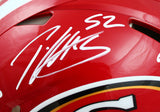 Patrick Willis Autographed F/S San Francisco 49ers Flash Speed Authentic Helmet w/3 Insc.-Beckett W Hologram *White Image 2