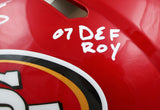 Patrick Willis Autographed F/S San Francisco 49ers Flash Speed Authentic Helmet w/3 Insc.-Beckett W Hologram *White Image 3