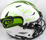 DK Metcalf Autographed Seattle Seahawks F/S Lunar SpeedFlex w/3Insc.-Beckett W Hologram *Green Image 1