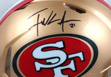 Frank Gore Autographed F/S San Francisco 49ers Speed Authentic Helmet-Beckett W Hologram *Black Image 2