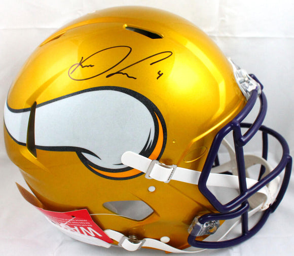 Dalvin Cook Autographed Minnesota Vikings F/S Flash Speed Authentic Helmet-Beckett W Hologram *Black Image 1